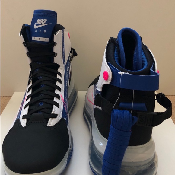 NIKE AIR MAX 720 SATRN - White/Pink Blast - Black - Picture 4 of 6